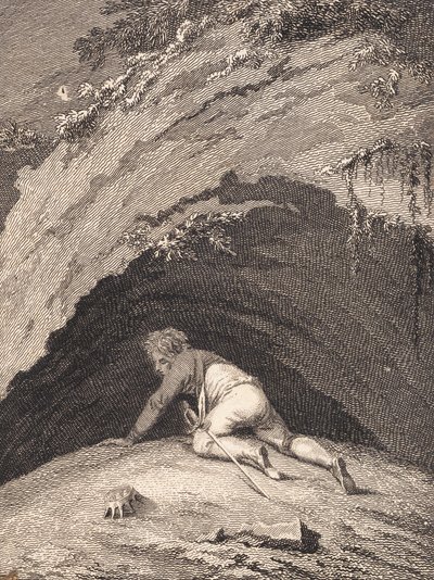 El derrotado Niels Klim se arrastra en la cueva de J.F. Clemens