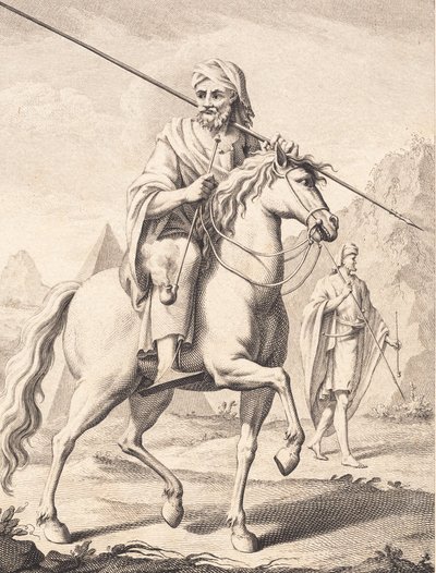 Un árabe a caballo de J.F. Clemens
