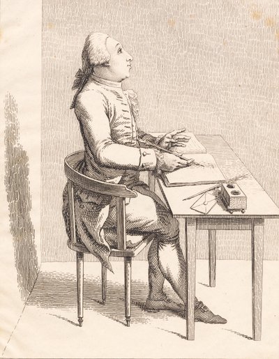 Un caballero en un escritorio de J.F. Clemens