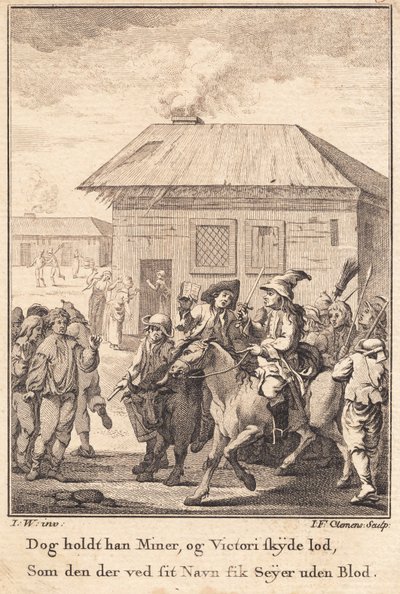 El alguacil a caballo, al frente del ejército de Anholt de J.F. Clemens