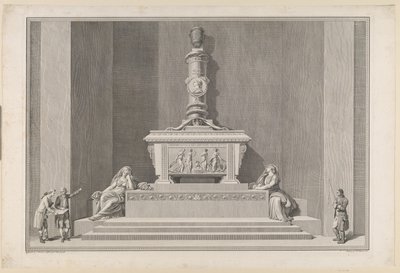 Monumento funerario de Federico V en la Catedral de Roskilde de J.F. Clemens