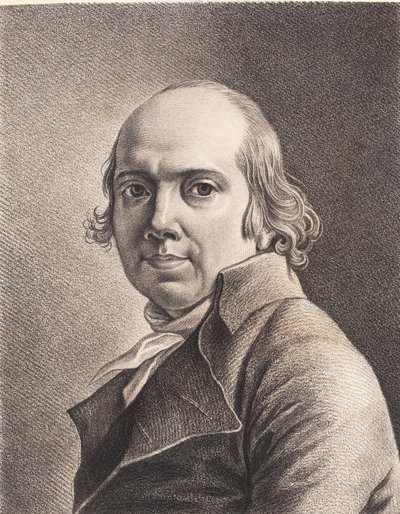 Autorretrato dibujado por Jens Juels de J.F. Clemens