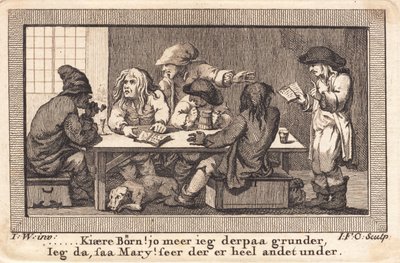 Peder Paars-digtet en la taberna de los tres ciervos de J.F. Clemens