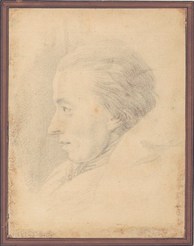 Retrato del poeta Johannes Ewald (1743-81) de J.F. Clemens