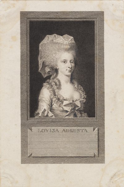 Retrato de la princesa Louisa Agusta de J.F. Clemens