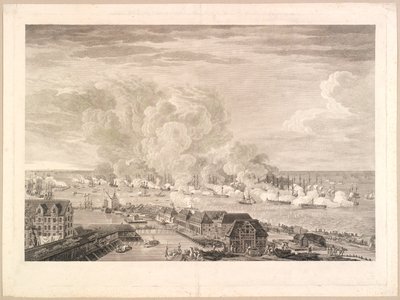 La batalla de Reden 2 de abril de 1801 de J.F. Clemens