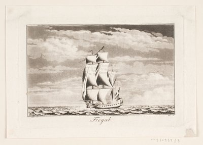 Suite de barcos. Fragata de J.F. Clemens
