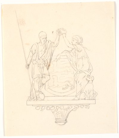 El silencio y la lealtad coronan el escudo de Schleswig de J.F. Clemens