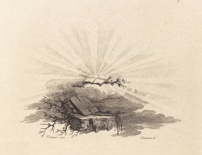 Viñeta de título para C.Bastholm: "Discursos espirituales", 1779 de J.F. Clemens
