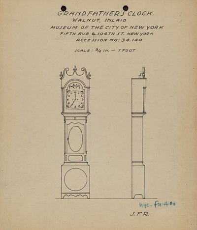 Reloj del abuelo de J.F. Rust