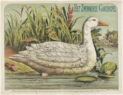 El juego de la natación de los gansos (título en el objeto) de J.J. Sleijser
