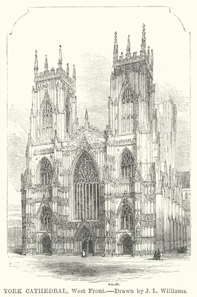 Catedral de York, fachada oeste de J.L. (after) Williams
