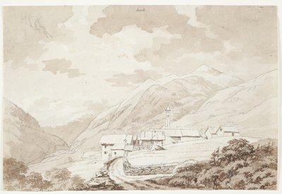 El pueblo de Airolo en los Alpes de J.L. Lund