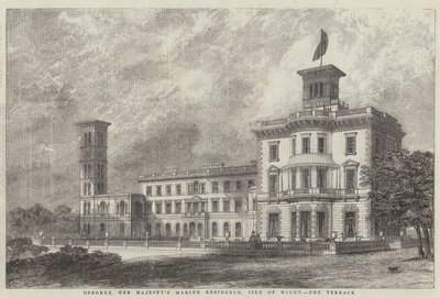 Osborne, Residencia Marina de Su Majestad, Isla de Wight, la Terraza de J.L. Williams