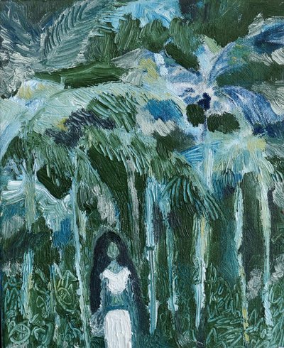 La mujer de la selva tropical de JMF FINE ART