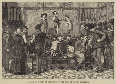 Una Obra en un Patio de una Posada de Londres en la Época de la Reina Isabel de J.M.L. Ralston
