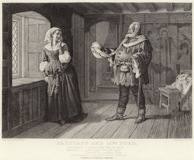 Falstaff y la Sra. Ford, Las alegres comadres de Windsor, Acto III, Escena III de J.M.L. Ralston