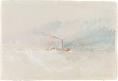 Un barco de paquete frente a Dover, c. 1836 de Joseph Mallord William Turner