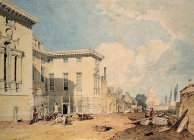 Una vista del Worcester College, 1803-1804 de Joseph Mallord William Turner