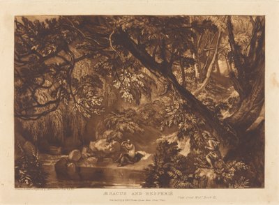 Aesacus y Hesperie, publicado en 1816 de Joseph Mallord William Turner