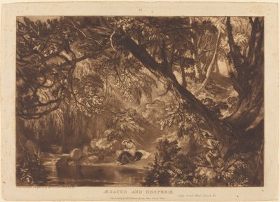 Esaco y Hesperie, publicado 1819 de Joseph Mallord William Turner