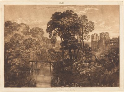 Castillo de Berry Pomeroy, publicado 1816 de Joseph Mallord William Turner