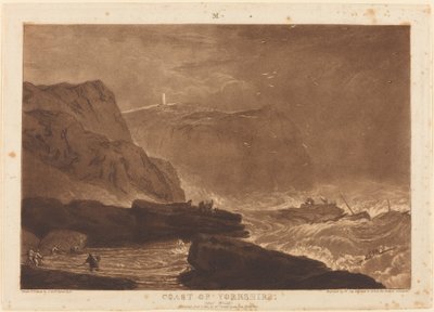 Costa de Yorkshire, publicado en 1811 de Joseph Mallord William Turner