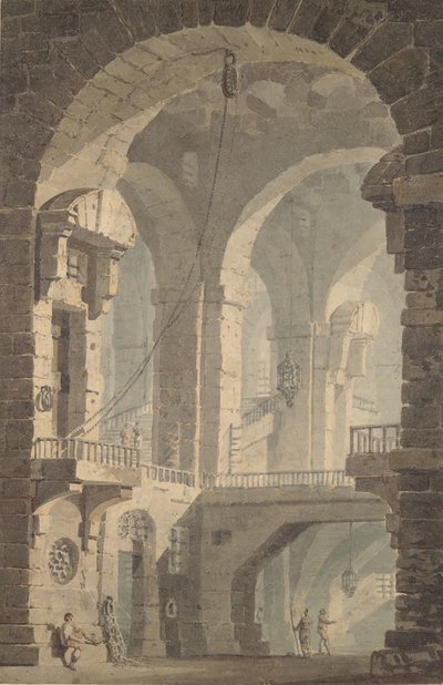 Prisión oscura, 1790-99 de Joseph Mallord William Turner