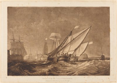 Entrada del puerto de Calais, publicado 1816 de Joseph Mallord William Turner