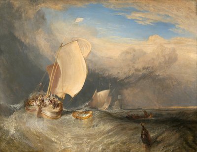 Barcos de pesca con vendedores regateando por pescado, 1837-38 de Joseph Mallord William Turner