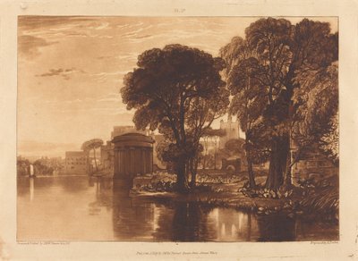 Isleworth, publicado en 1819 de Joseph Mallord William Turner