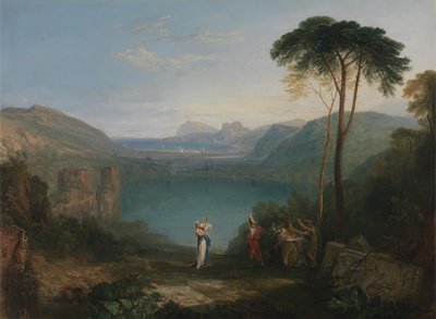 Lago Averno: Eneas y la Sibila de Cumas, entre 1814 y 1815 de Joseph Mallord William Turner