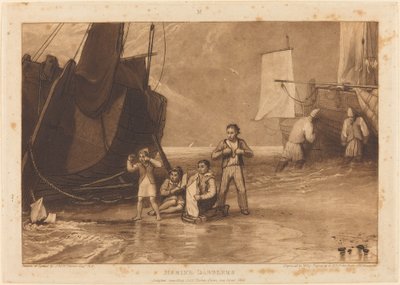 Aficionados marinos, publicado en 1811 de Joseph Mallord William Turner