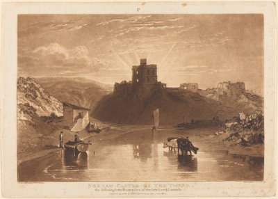 Castillo de Norham, publicado en 1816 de Joseph Mallord William Turner