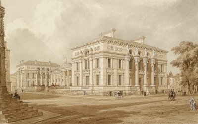 Vista sureste del edificio Taylor y las galerías universitarias de Joseph Mallord William Turner