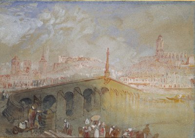 El puente en Blois: despejando la niebla, 1826-1830 de Joseph Mallord William Turner