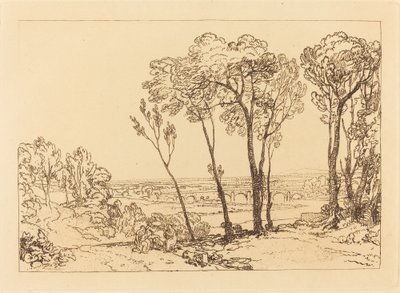 El Puente en la Distancia Media, publicado 1808 de Joseph Mallord William Turner