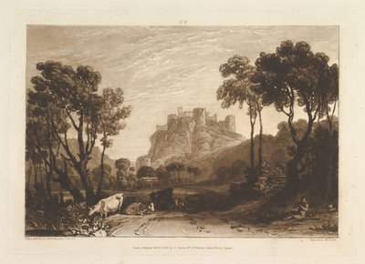 El Castillo sobre los Prados Liber Studiorum, parte II, placa 8 de Joseph Mallord William Turner