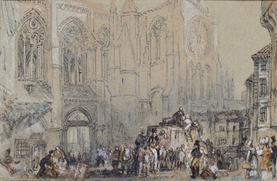 La Iglesia de San Julián, Tours, c. 1830 de Joseph Mallord William Turner