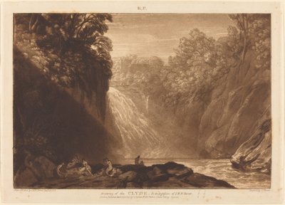 La caída del Clyde, publicado 1809 de Joseph Mallord William Turner