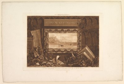El frontispicio de Liber Studiorum de Joseph Mallord William Turner