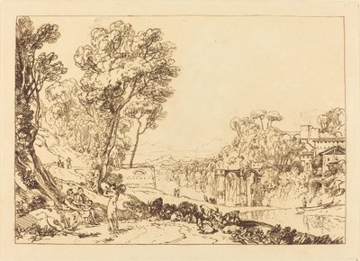 La mujer y el tamborín, publicado 1807 de Joseph Mallord William Turner