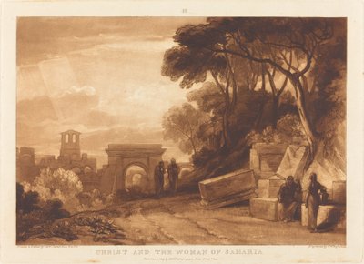La mujer de Samaria, publicada en 1819 de Joseph Mallord William Turner