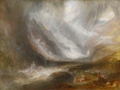 Valle de Aosta: Tormenta de nieve, avalancha y tormenta, 1836-37 de Joseph Mallord William Turner