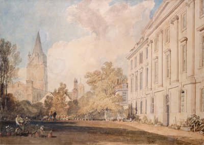 Vista de la Catedral de Christ Church y parte del Corpus Christi College de Joseph Mallord William Turner
