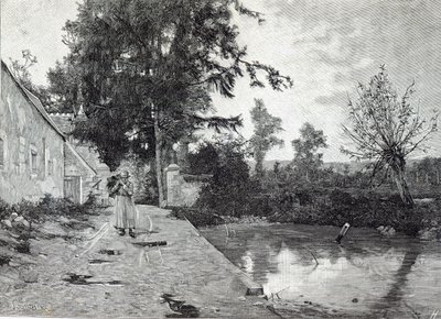 Después de la lluvia, de Leisure Hour, 1888 de J.M. Barnsley