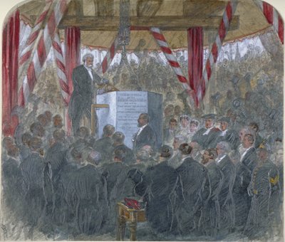 Colocación de la piedra principal del Viaducto de Holborn, Ciudad de Londres, 3 de junio de 1867 de JP