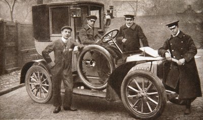 Primer taxi en Liverpool, Merseyside, 1906 de JP Wood