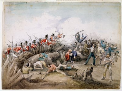 Motín de Eureka Stockade, Ballarat, Australia, 1854 de J.R. Henderson