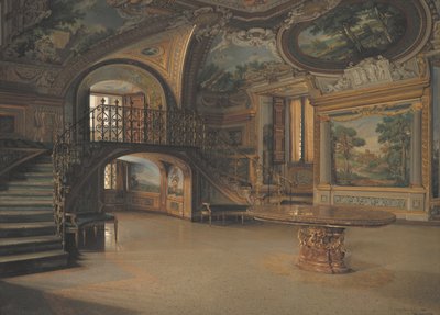 Una sala en el Palazzo Borghese de J.Th. Hansen